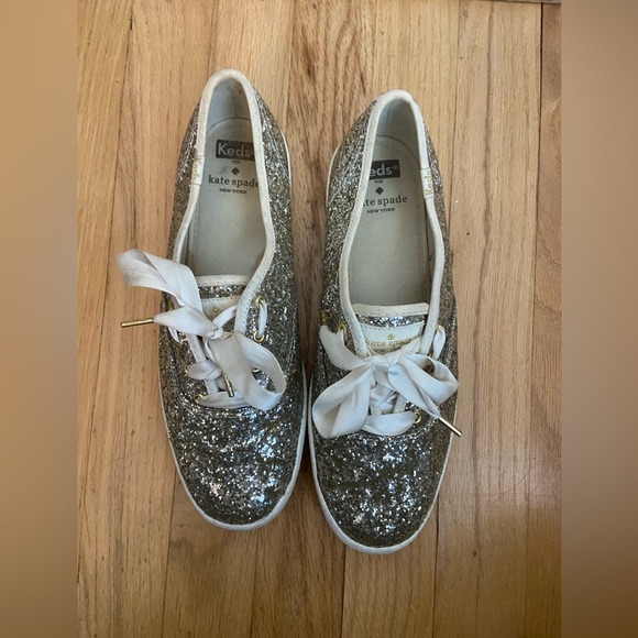 Keds x Kate Spade New York Champion Glitter Sneakers - 8.5 - Picture 6 of 14